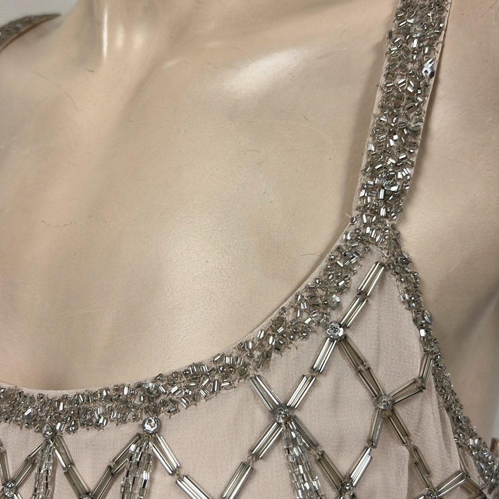 Aidan Mattox beaded with fringes sleeveless dress - Picture 8 of 11